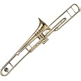 Stagg WS-TB245 Posaune In Bb - Verchromte Innenschieber, Große Bohrung, 21 Cm Glockendurchmesser - Mit ABS-Koffer