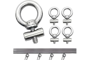 ‎CVOZO CVOZO Kederstopper, 4 Stück Vorzelt Stopper Edelstahl, Markisenhaken Camping Blockierungskit Kederschiene Zubehör für Kederschiene für Wohnwagen, Wohnmobil, Campervan, Boot