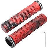 TOPCABIN Fahrrad Lenker Griffe 1 Paar,Zwei Enden Aluminium Lock,Ergonomische Struktur Fahrrad Griffe,Rad MTB MXB Radsport Len