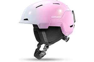 Odoland Casque de Ski pour Homme Femme, Casque de Snowboard avec Réglage Ajustable pour Adulte Adolescent, Certifié Sécurité, Compatible avec Les Lunettes de Ski, pour Ski, Snowboard