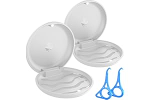 Etui na protezy ortodontyczne, pudełko ustalające BVN z 2 narzędziami, etui ochronne na usta, białe