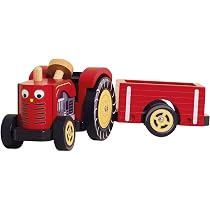 Le Toy Van - TV410 - Lernspiel Tierfarm aus Holz mit abnehmbarem Dach, 3 Jahre, Montessori, 58 x 52 x 24 cm, großer Stall mit Scheune und