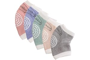 Yuccer Rodilleras Bebe, Rodilleras Bebé para Gatear Antideslizantes Algodón Unisex Rodilleras para Gatear