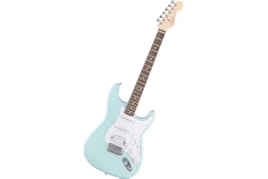 Fender Squier Debut Series HSS Stratocaster Guitare Electrique, Guitare pour Débutants, avec 2 ans de Garantie, Couleur Daphne Blue