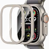 UnDePlus Watch Ultra 1/2/3 49mm High Glass ile uyumlu Kolay Uygulama Aparatlı Cam Ekran Koruyucu Titanyum
