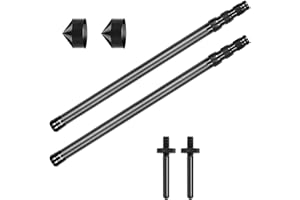 DOBEN Telescopic Tarp Poles Set of 2, Carbon Fiber Telescopic Tent Pole 1.7m/2.1m/2.4m/2.7m/3m, Lightweight Portable Super Tough Tarp Pole for Tent Fly, Camping, Shelter, Awning