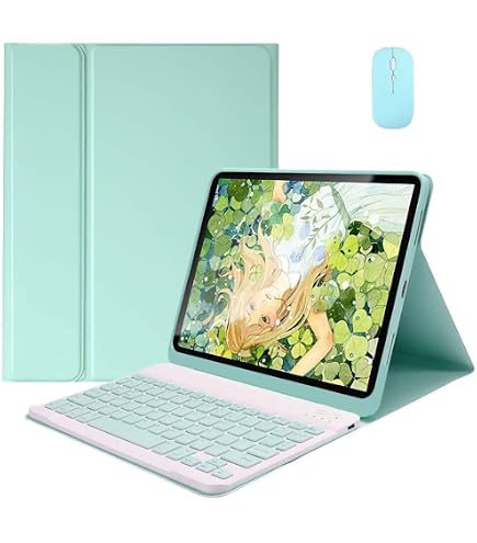 Bluetooth Tastatur Hülle Mit 7-Farben Beleuchtung Für Lenovo Tab M9 2023 (9 Zoll) – Magnetisch & Abnehmbar