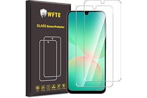 WFTE [Lot de 2 Verre Trempé pour Samsung Galaxy A26 5G, 0,26mm Film de Protection D'écran avec Haute Transparence à 99%, Anti-trace Protecteur avec Dureté 9H Glass pour Samsung A26