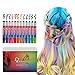 Price comparison product image Qivange Hair Chalk Pens, Girl Toys Washable Temporary Hair Colouring Kids, Perfect Birthday Hallloween Christmas New Year Gift Boys & Girls, Set of 12