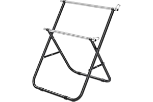 Insaga Cord Reel Holder, Heavy Duty Cable Caddy Cable Reel Dispenser Wire Drum Spool Dispenser Rack with 15mm Dia Super Rod and 59cm Double Spinner, Portable and Foldable, 100lbs Capacity