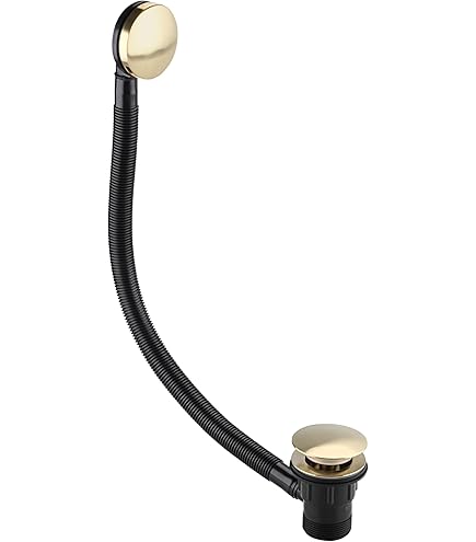 Bouton De Chasse D'eau En Laiton Brossé Doré - 38 Mm | Remplacement Pour WC, Salle De Bain