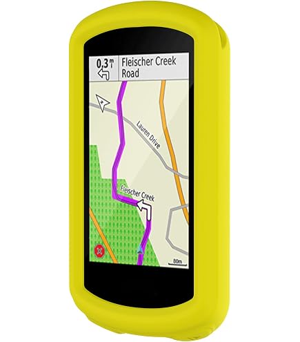 Custodia Protettiva In Silicone LOKEKE Per Garmin Edge 1030 - Morbida E Antigraffio - Colore Nero/Verde Menta - Facile Installazione