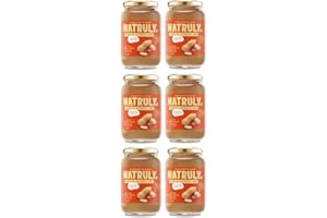 NATRULY Crema de Cacahuete Sin Azúcar, Vegana, Sin Gluten, Sin Lactosa, 100% Cacahuete Natural (Pack 6x500g)