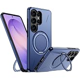 Rongep [Mag-Forge] Samsung Galaxy S26 Ultra i&ccedil;in Kılıf 360&deg; D&ouml;nebilen Standlı [MagSafe ile Uyumlu] S26 Ultra Koruyucu G&uuml;&ccedil;l&uuml; M