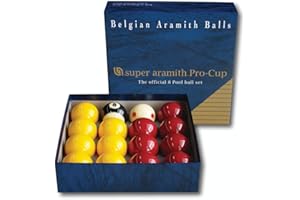 Aramith Lot de boules de billard disponibles en diamètre de 50,8 mm/57,2 mm pour joueurs de billard professionnels dans le monde entier