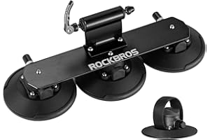 ROCKBROS Suction Bike Rack Car Roof Bike Rack Bicycle Carriers for Cars Roof Bicycle Holder Roof Mounted Quick Release Aluminium Alloy with Sucker