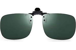 JM Polarizadas Clip en Gafas de Sol Sin Marco Flip up Lente Para Gafas Graduadas