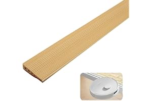 ‎BRIMOREA Gummi Türschwellenrampe Rampe, 8x2x90cm Bordsteinrampe, PVC Saugroboter Türschwellenrampe, übergangsschienen Selbstklebend Schwellenrampe für Rollstuhl, Kinderwagen, Rollator & e Scooter Beige