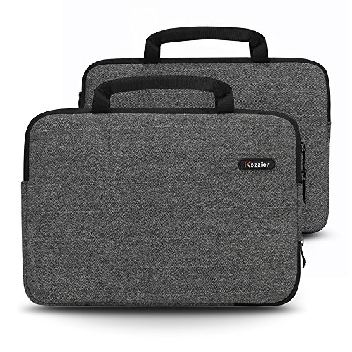 iCozzier 13-13.3 Zoll mit Laptoptasche Sleeve Hülle Schutztasche für 13-Inch Laptop/ Ultrabook/ Notebook/ Netbook/ MacBook - Grau