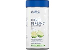 Applied Nutrition – Citrus Bergamot 25:1 Extract – High Strength 1200mg – Best Cholesterol Support – Best Immune System Booster – Highly Bioavailable – (60 Capsules – 30 Servings)