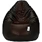 Amazon Brand - Solimo XXXL Bean Bag Filled With Beans (Black and Brown)