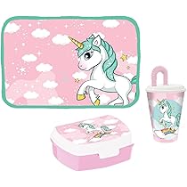 Portapranzo Unicorno Per Bambini - Plastica Rosa BPA Free, Capacità 600ml - Foto 11