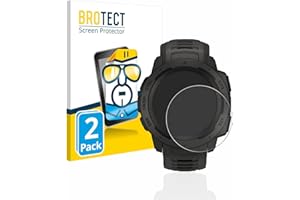 BROTECT 2 Stück Schutzfolie für Garmin Instinct/Instinct Solar/Instinct 2 Displayschutz Folie Made in Germany, Ultra-Klar