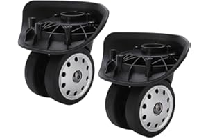 SPYMINNPOO Roulette à Bagages, 1 Paire A88 Roue Poreuse Valise roulettes de Remplacement de Bagages pour Sacs de Voyage Grande Taille