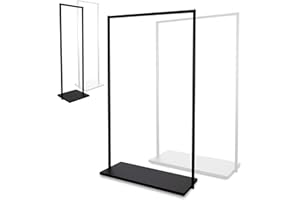 Natural Goods Berlin Kleiderständer BASIS (Schwarz, 100 cm) - Kleiderstange aus stabilem Metall - Freistehende Garderobenstange für Schlafzimmer, Wohnzimmer & Büro