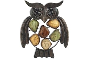 Signes Grimalt Metallo Ornamento Parete Gufo, 24 cm Lunghezza