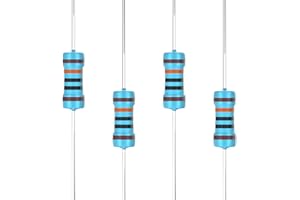 SCOOYUCK 100 szt. rezystor 100 K Ω 1/4 W (0,25 W) 1% tolerancja metalowa folia oporowa