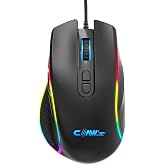 Claw's Nova V1 12800 Dpi Makro Yazılımlı &amp; 8 Tuşlu RGB Gaming Mouse - Siyah
