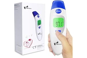 MAXDIGI Infrared Body Thermometer Baby - Digital Health Thermometer for Kids/Adults Ear thermometers, Forehead Thermometer Children, Thermometer Newborn, Objects and Ambient, Instant Reading, Fever Warning