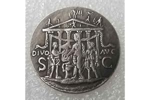 YunBest Monedas antiguas del filósofo rey del imperio romano, moneda conmemorativa romana, hecha a mano
