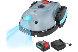 YARDCARE V100 Mähroboter ohne Begrenzungskabel, mit Vision-Navigation, Hindernisvermeidung(150 Arten), 4,0 Ah Akku Rasenmäher Roboter, Rasenroboter mit Graskamm, Ersatzklingen