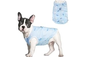DAZZROI Dog Cooling Vest, Breathable Dogs Cooling Coat, Comfortable Pet Safety Jacket, Summer Dog Vest for Medium Small Pet Dogs Outdoor Hiking Training(Blue) (XL)