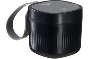 Vital Baby Nurture Mini sterilizzatore UV uccide il 99,99% dei germi in 49 secondi per succhietti, massaggiagengive, accessori portatili, ricaricabili, senza sostanze chimiche, onice nero