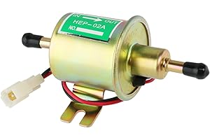 VORCOOL Pompe à carburant électrique 12V voiture essence solide métal Heavy Duty (argent)