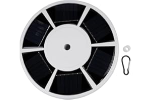 Tiardey Lámpara de asta de Bandera con energía Solar, Fuente de alimentación para luz de jardín, luz de asta de Bandera con Control de luz Incorporado de 2200 mAh, Adecuada para Uso en Exteriores