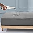 SafeRest Mattress Protector - Waterproof Mattress Cover for Bed - Breathable, Noiseless & Hypoallergenic Soft Fitted Washable Mattress Encasement|Bed Protector 72" x 78"- King, Grey