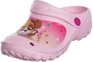 Brandsseller Mädchen-Kinder Clog Hausschuh Gartenschuh Badeschuh Paw Welpen Logo