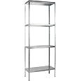 SCHULTE Regalwelt Steckregal – 4 Fachböden, 137x75x30 Cm (HxBxT), Verzinkt