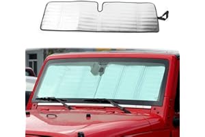 DQDZ Wrangler Rubicon Sahara TJ JK JKU Parabrezza Parasole Parasole Parasole Scudo Termico Visiera Parasole