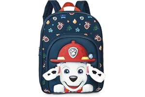 Fabrizio Psi Patrol plecak przedszkolny dla chłopców w wieku 3-6 lat z Marshallem i wystającymi pluszowymi uszami, torba do przedszkola i przedszkola, 31 cm x 24 cm x 13 cm, 8 l, niebieski, rozmiar uniwersalny, niebieski, Einheitsgröße, Klasyczny