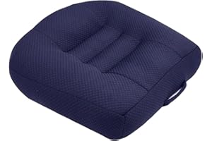 EvshBea Coussin Rehausseur Voiture Adulte pour Conducteurs Courts, Portative Coussin Voiture Conducteur Rehaussé avec Poignée, Augmente Le Champ de Vision de 4,7 Pouces, 15.7 x 15.7 x 4.7 in