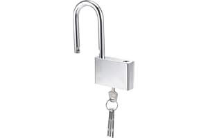 Lamondre Keyed Alike Padlock - Heavy Duty Alloy Long Shackle Padlock with Keys - Outdoor Padlock - 40mm
