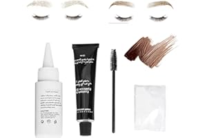 CHERIOLL Tinte Para Cejas, Kit De Tinte De Cejas, Tinte Para Cejas Y Pestañas, Gel Para Cejas Impermeable, Tinte Para Cejas Gel, Makeup Fijador De Cejas Larga Duración, No Pegajoso Y Sin Residuos, Marrón