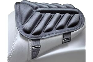 Acunny Cojín para Asiento de Motocicleta, cojín para Asiento de Moto de Dirt Bike, Transpirable, Antideslizante, para Ciclistas de Viento, cómodo cojín de Pasajero para Viajes Largos, ajes