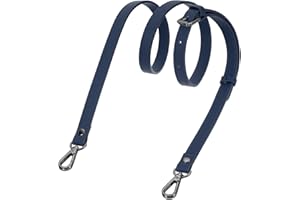 sourcing map Genuine Leather Purse Strap, Adjustable Crossbody Replacement Straps