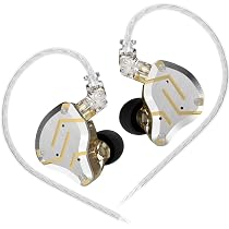 Yinyoo CCZ CZ10 IEMs Gaming with Microphone 4BA+1DD Wired HiFi Monitor In- Ear Earphones with Dual Magnet 10mm PET Dynamic Driver Gaming Earbuds with Detachable 2 Pin Cable